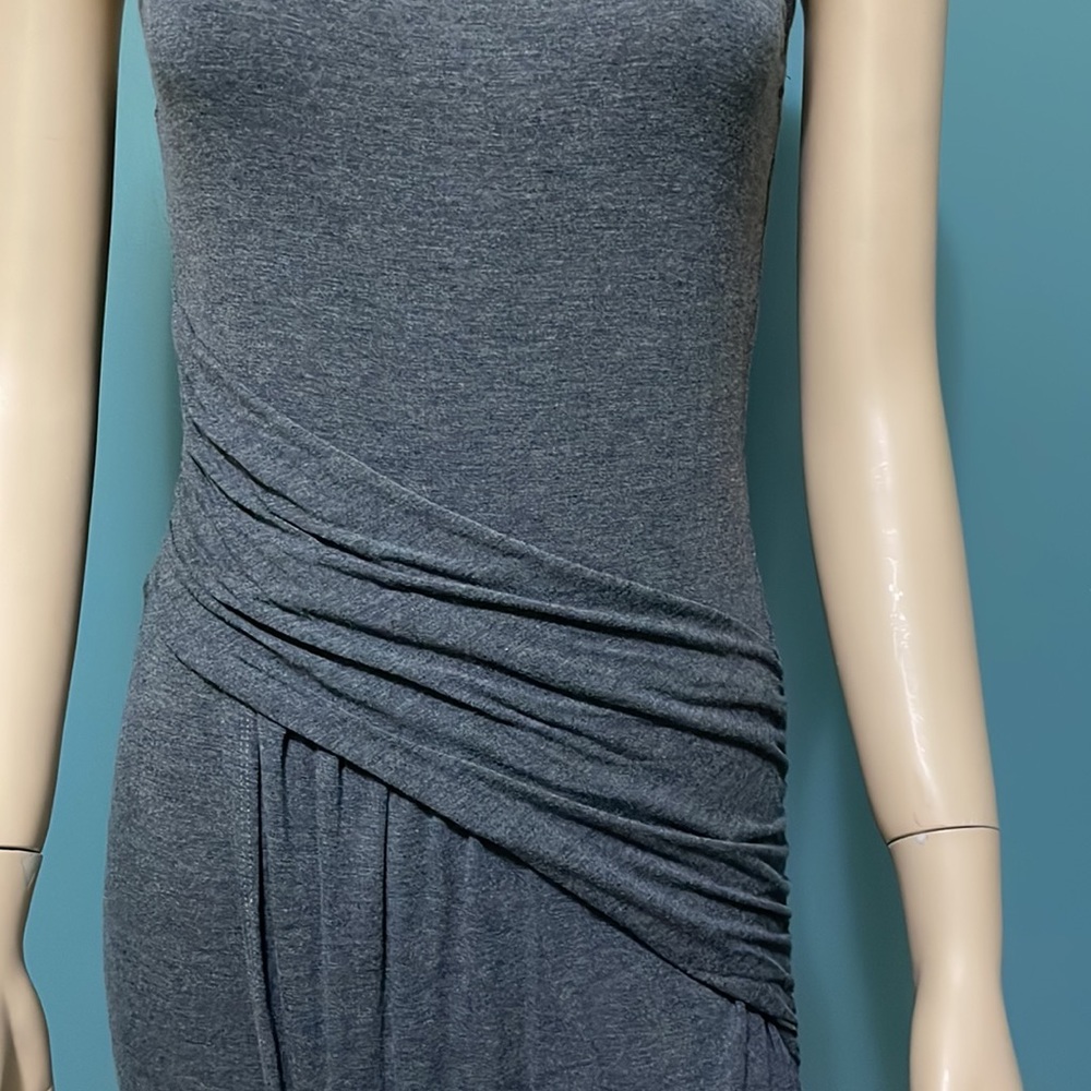 Asymmetrical Ruched Knit Dress - Picture 5 of 7